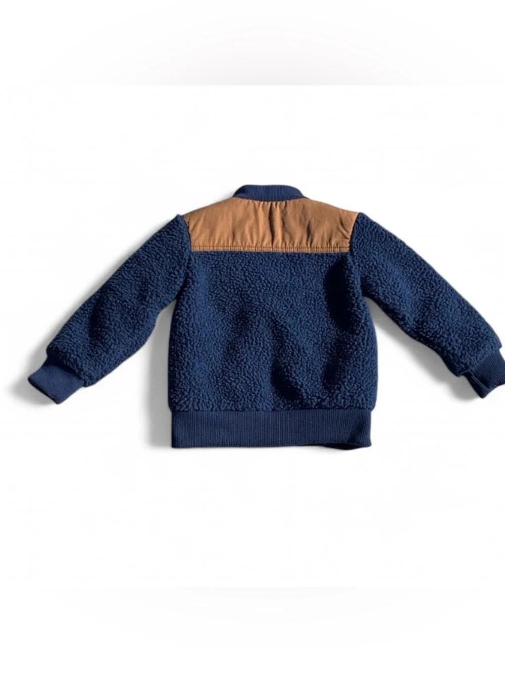 OshKosh Blue and Brown Toddler Sherpa Chore Coat
